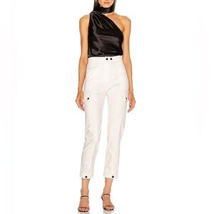 Revolve THE RANGE Structured Twill Split Cargo Pant - Dove (Size XS)
